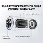 QCY SP7 Portable Bluetooth Speaker 40W - Black - GC - Image 8