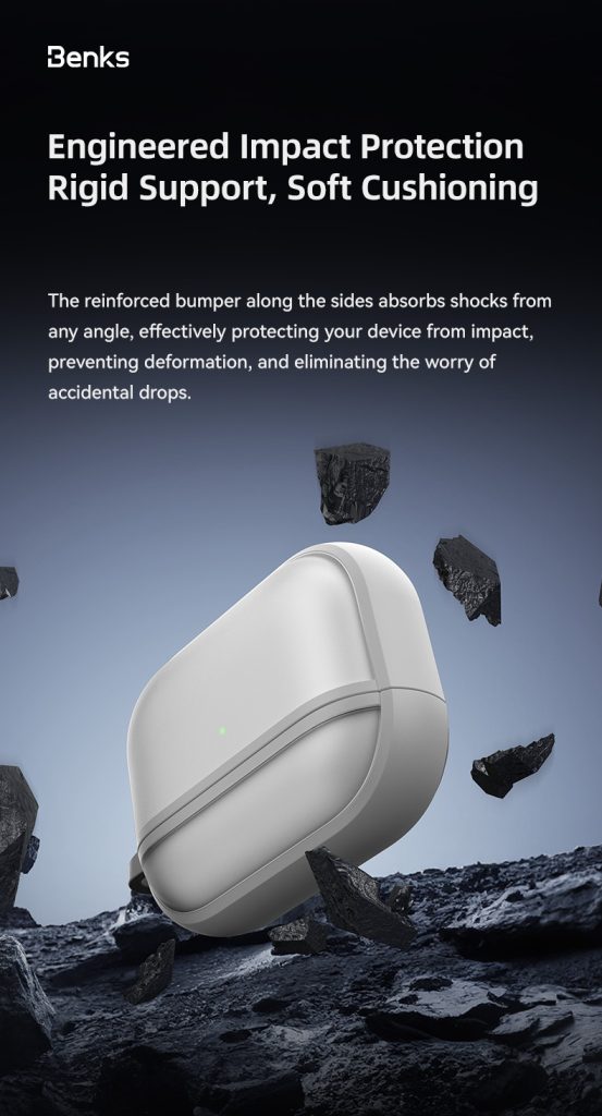AirPods Pro 3 Benks Mist Protective Case - 6948005920746 - Grey - Image 5