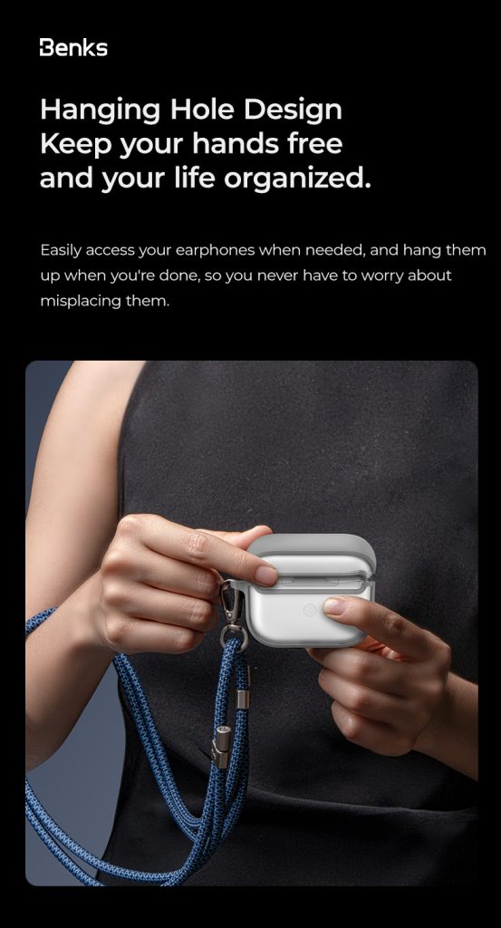AirPods Pro 3 Benks Mist Protective Case - 6948005920746 - Grey - Image 6