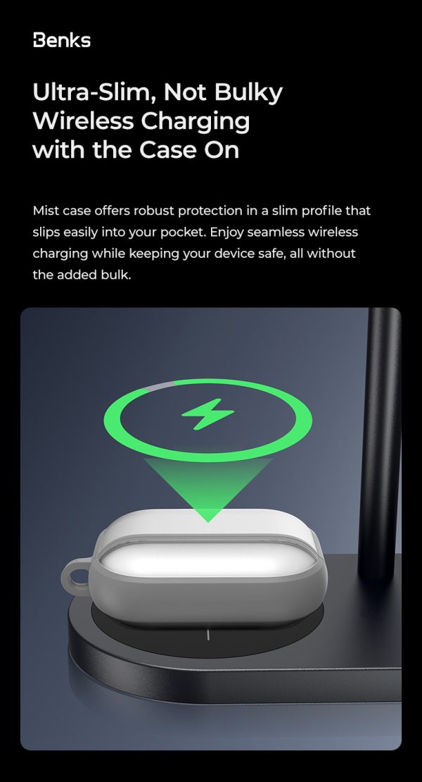 AirPods Pro 3 Benks Mist Protective Case - 6948005920746 - Grey - Image 10