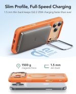 iPhone 17 Pro Max ESR Classic Hybrid With Stand Case - Frosted Orange - Image 4