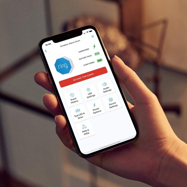 Ring Alarm Outdoor Siren - 840080519814 - White - Image 2