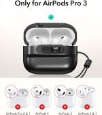 AirPods Pro 3 ESR Pulse FlickLock Magnetic Case - Titanium - Image 9