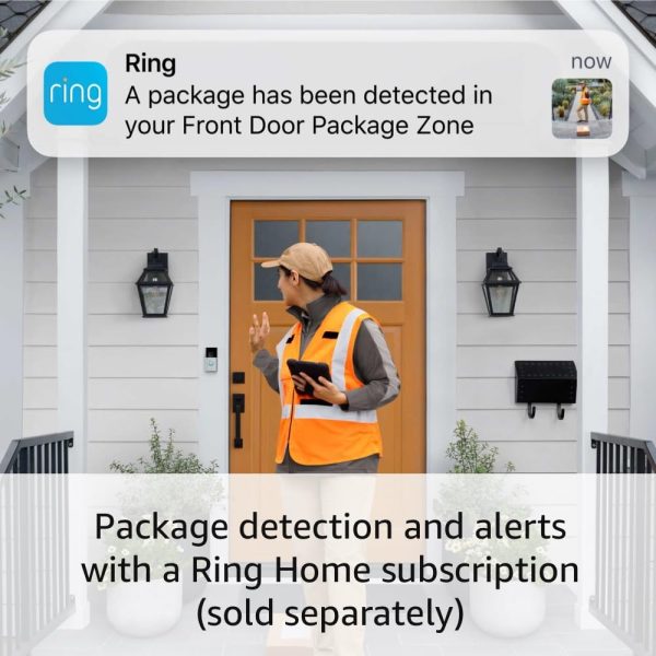 Ring Battery Video Doorbell Plus - 840268991104 - Black - Image 4