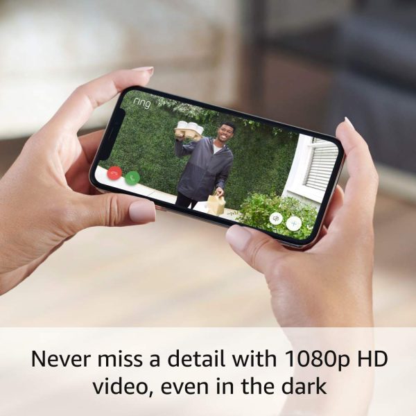 Ring Video Doorbell Wired - 840080579702 - Black - Image 4