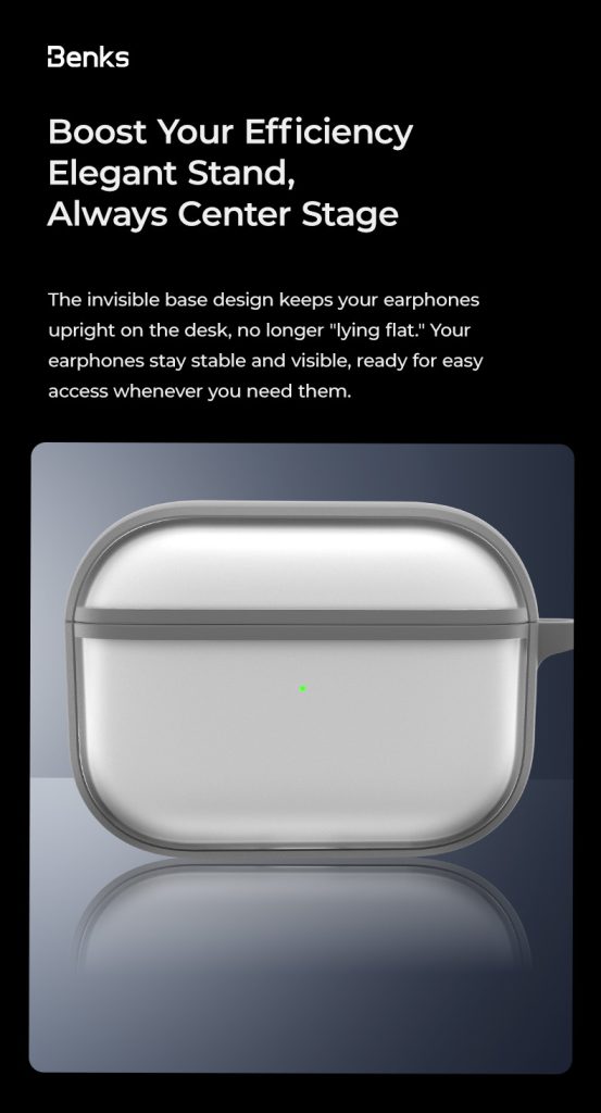 AirPods Pro 3 Benks Mist Protective Case - 6948005920746 - Grey - Image 8