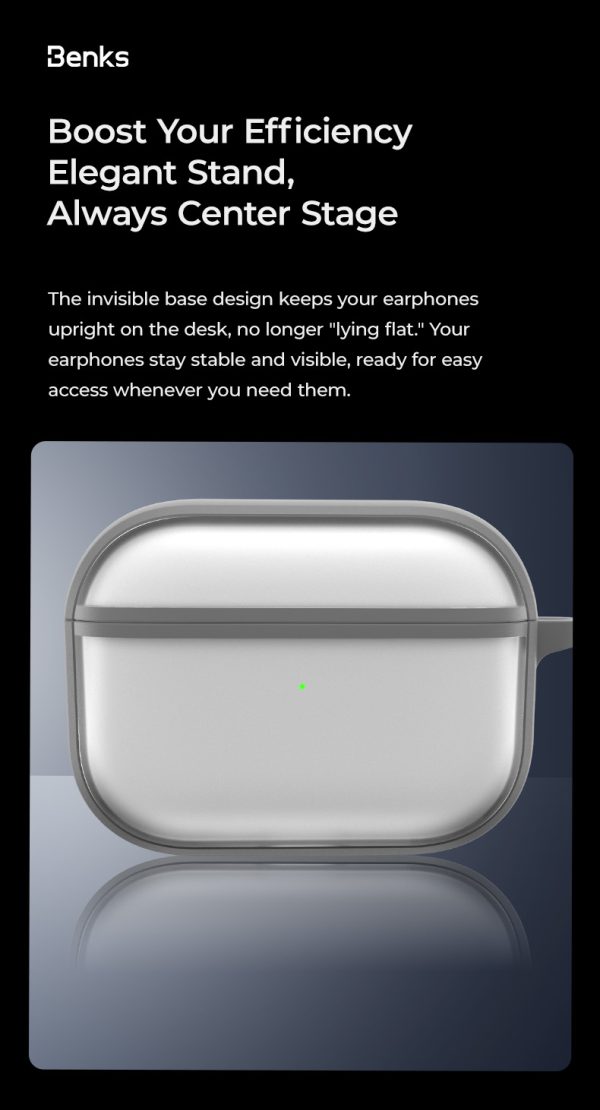 AirPods Pro 3 Benks Mist Protective Case - 6948005920746 - Grey - Image 11