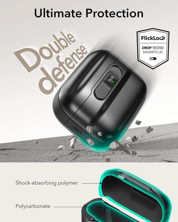 AirPods Pro 3 ESR Pulse FlickLock Magnetic Case - Dark Blue - Image 4