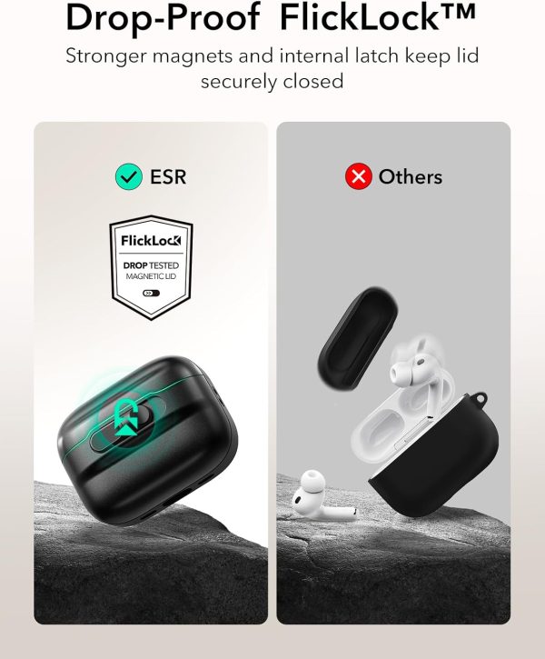 AirPods Pro 3 ESR Pulse FlickLock Magnetic Case - Dark Blue - Image 7