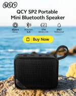 QCY SP2 Mini Bluetooth Speaker - Black - GC - Image 8