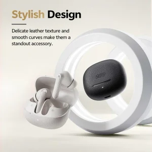 QCY Buds ANC HT15 Earbuds - Black - GC - Image 3