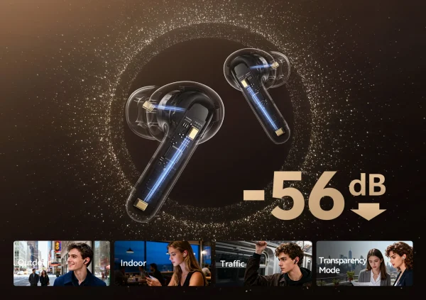 QCY MeloBuds N60 Earbuds - Black - GC - Image 8