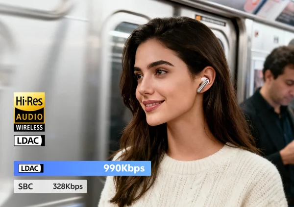 QCY MeloBuds N60 Earbuds - Black - GC - Image 7