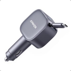 Anker Nano Car Charger 75wBuilt-In Retractable Usb-C Cable Best Price in Pakistan