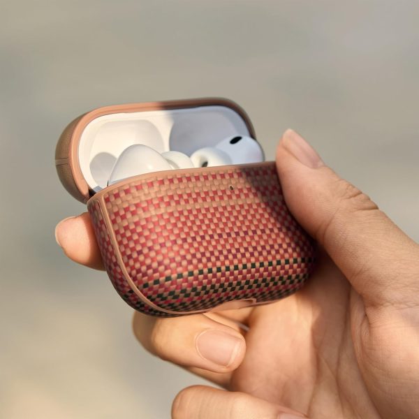 AirPods Pro 3 Pitaka Aramid Fiber Magnetic Case - Sunset - Image 2