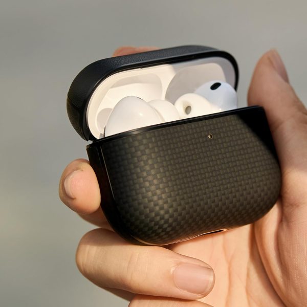 AirPods Pro 3 Pitaka Aramid Fiber Magnetic Case  - Black - Image 2