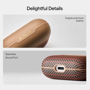AirPods Pro 3 Pitaka Aramid Fiber Magnetic Case - Golden Glint - Image 4