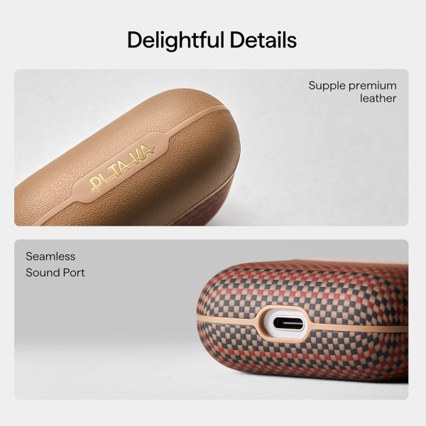 AirPods Pro 3 Pitaka Aramid Fiber Magnetic Case - Sunset - Image 5