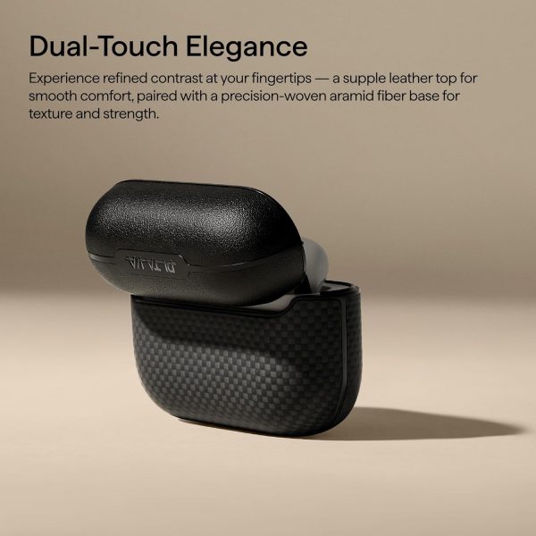 AirPods Pro 3 Pitaka Aramid Fiber Magnetic Case  - Black - Image 5