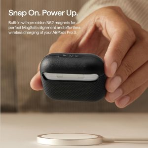 AirPods Pro 3 Pitaka Aramid Fiber Magnetic Case  - Black - Image 6
