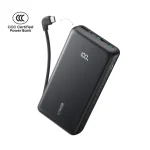 Anker Zolo Powerbank 20000mAh 22.5W Fast With Built-in USB-C Cable - Black - A110EH11 - OP