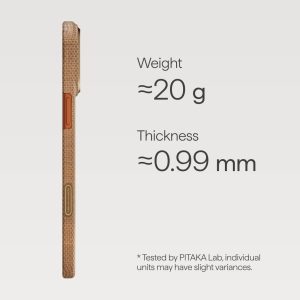 iPhone 17 Pro Pitaka Ultra Slim Case - Golden Glint - Image 4