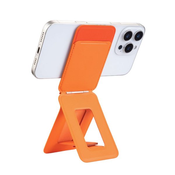 Magnetic Tripod Stand & Wallet by Skip the Noise - Orange - Image 2