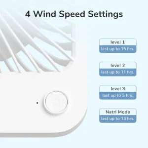 Jisulife Table Fan Life 1 4500mAh - White - Image 4