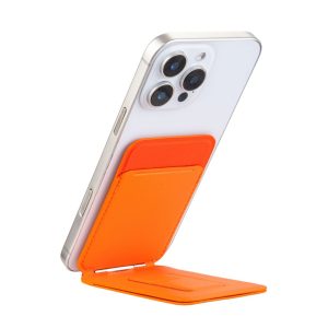Magnetic Tripod Stand & Wallet by Skip the Noise - Orange - Image 15