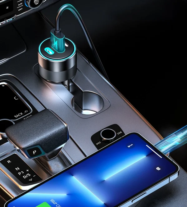 Choetech TC0011 130W Car Charger - Black - GC - Image 4