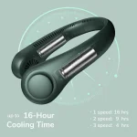 Jisulife Neck Fan Life 3 4000mAh - Dark Green - Image 6
