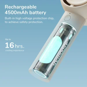 Jisulife Handheld Fan Life 5 Plus 4000mAh - White - Image 5