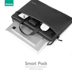 Amaze A905 Smart Pack Synthentic Premium Bag 13/14inch - Black - BIS - Image 4