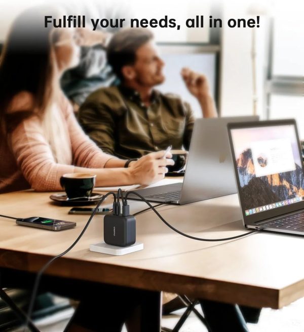 Choetech PD6055 70W Gan Travel Charger - Black - GC - Image 4