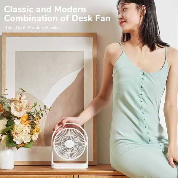 Jisulife Table Fan Life 5 4000mAh FA19 - White - Image 2