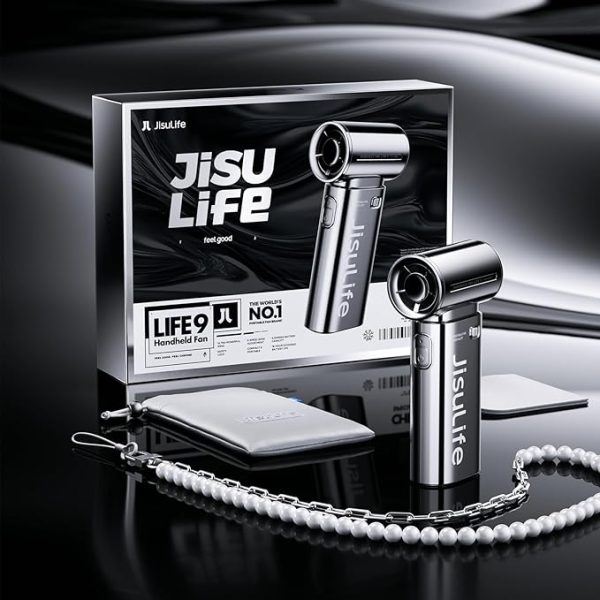 Jisulife Handheld Fan Life 9 5000mAh - Chrome - Image 3