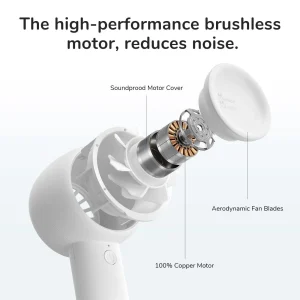 Jisulife Handheld Fan Life 5 Plus 4000mAh - White - Image 3