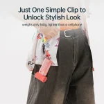 Jisulife Handheld Fan Life 9 5000mAh - Light Grey - Image 5