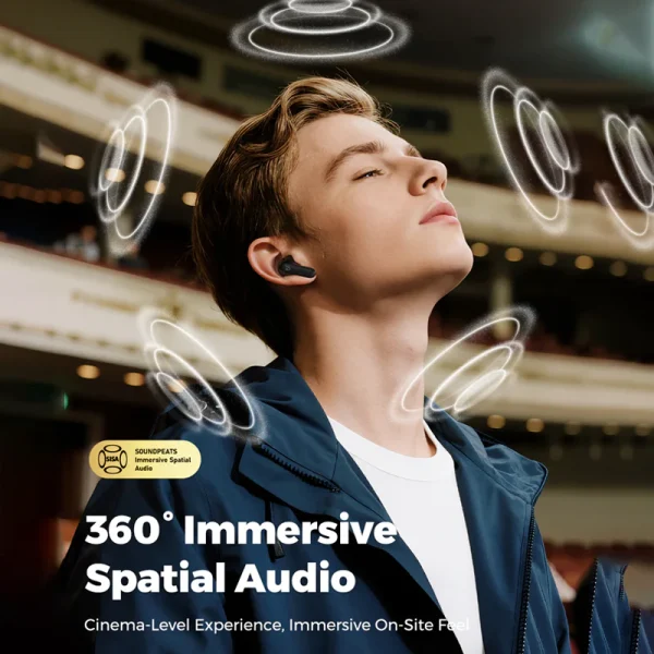 Soundpeats Q3 Pro Wireless Earbuds - Black - GC - Image 9