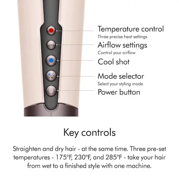 Dyson Airstrait Dryer & Straightener HT01 - Strawberry Bronze - Image 4