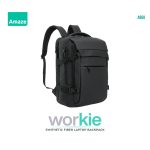 Amaze A950 Workie Synthetic Fiber Backpack - Black - BIS