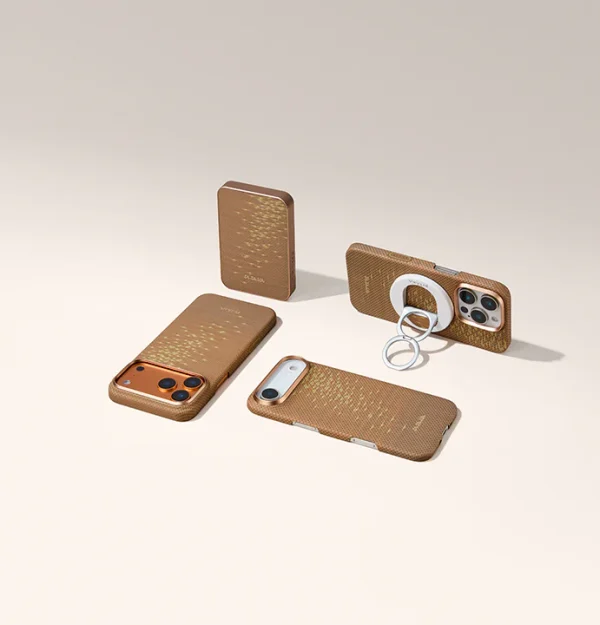 PITAKA MagEZ Grip 3 Compatible with MagSafe Ring for iPhone 17/16/15/14/13/12 - Golden Glint - Image 4