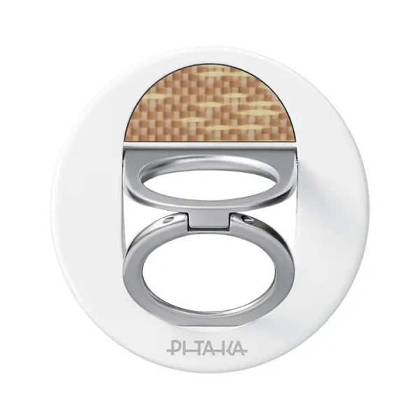 gp01 (1) PITAKA MagEZ Grip 3 Compatible with MagSafe Ring for iPhone 17/16/15/14/13/12 - Golden Glint - Image 1