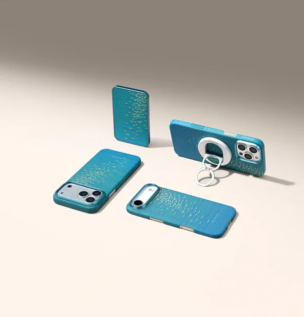 PITAKA MagEZ Grip 3 Compatible with MagSafe Ring for iPhone 17/16/15/14/13/12 - Lucid Blue - Image 2