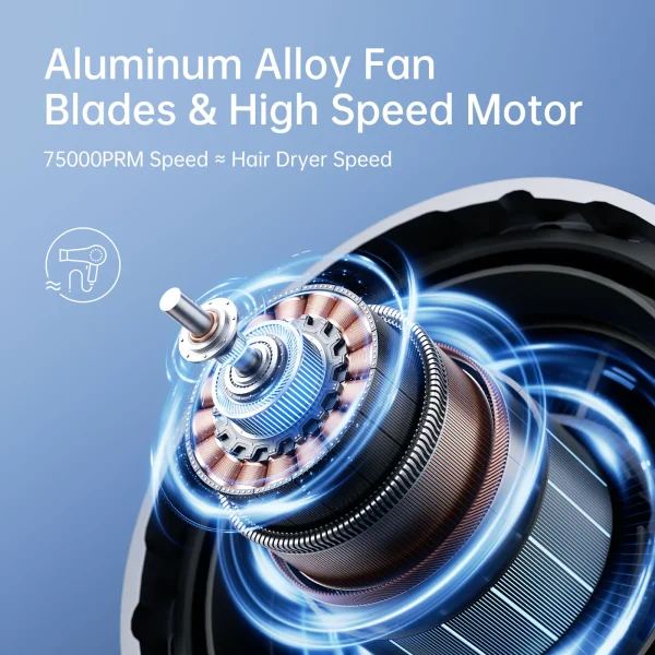 Jisulife Handheld Fan Ultra 1 9000mAh - Dark Grey - Image 5