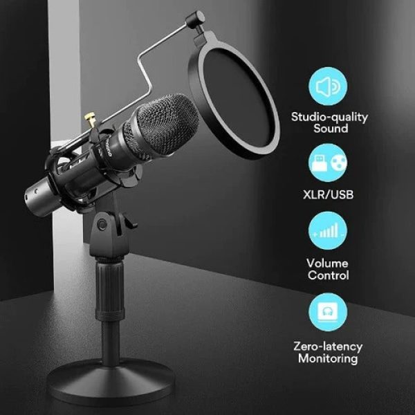 Maono USB/XLR Dynamic Broadcast Microphone - HD300T - OP - Image 3