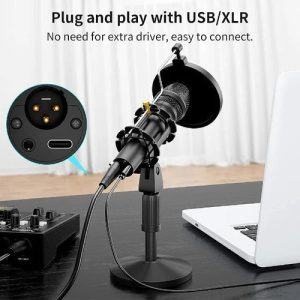 Maono USB/XLR Dynamic Broadcast Microphone - HD300T - OP - Image 2