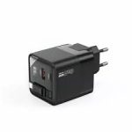 Choetech PD6091 65W GaN Charger EU with Built in Retractable Cable - Black - GC