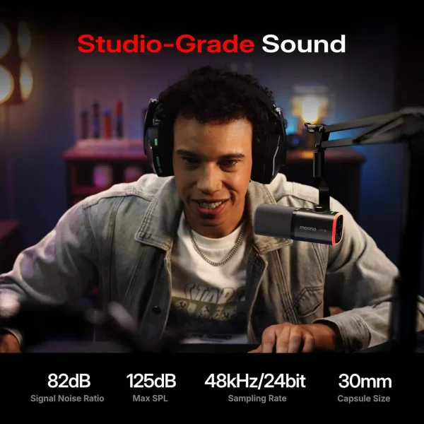 Maono Wireless USB Microphone - PD100W S  - OP - Image 4