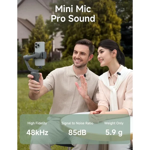 Maono Wave T1 Mini Wireless Lavalier Microphone - T1 Mini Pbc2 - OP - Image 4